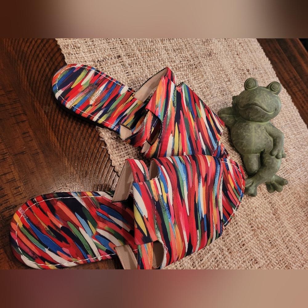 Colorful Striped Sandals